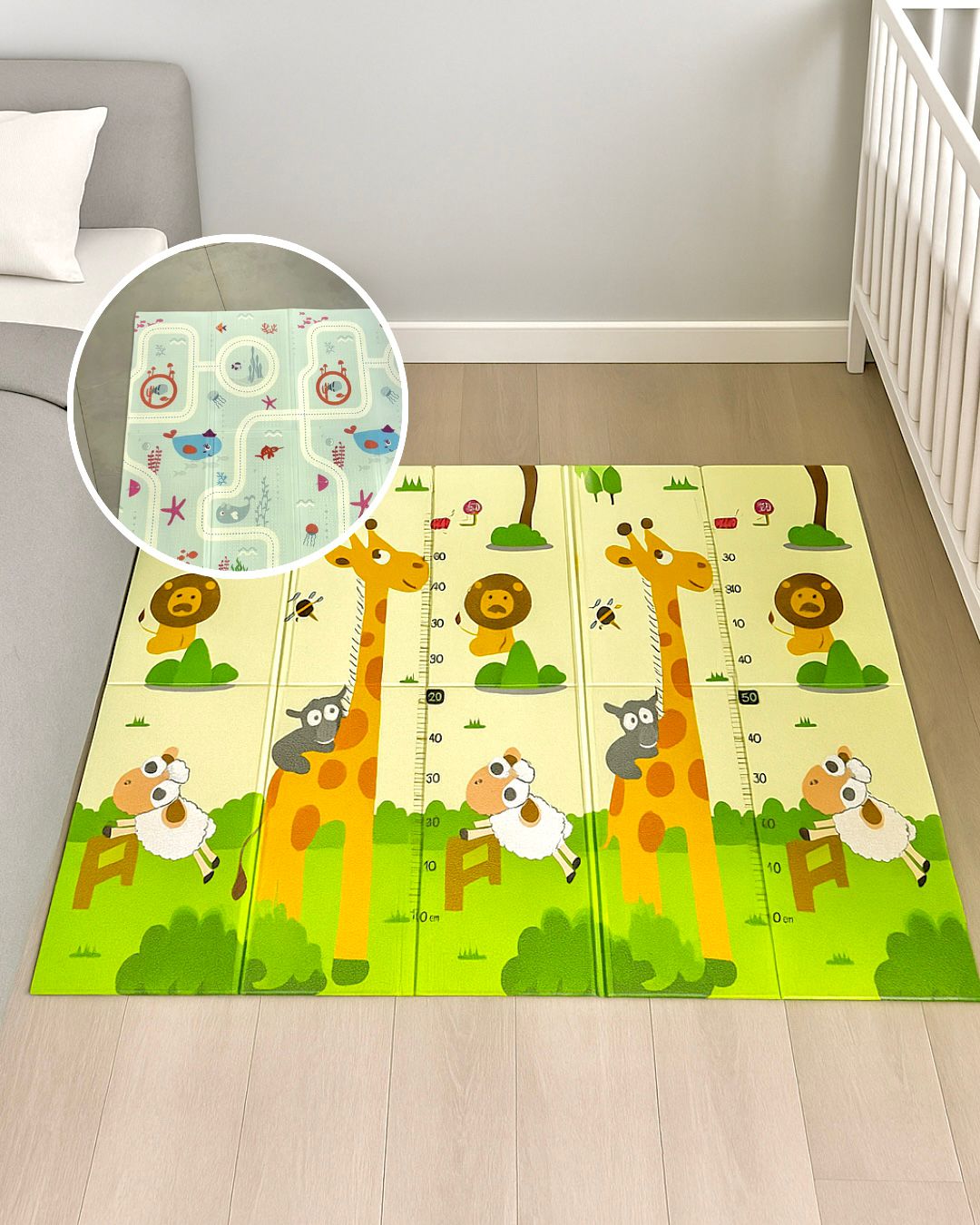 Tapete Plegable para Bebés – Suave, Seguro y Fácil de Limpiar