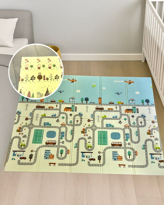 Tapete Plegable para Bebés – Suave, Seguro y Fácil de Limpiar